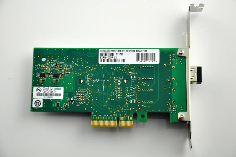 1000 Мбит/с PCIe X4 NIC карта серверный адаптер с SFP LX одномодовый модуль EXPI9402PF