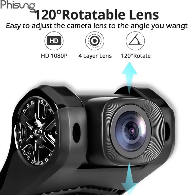 Phisung 70 1080P HD Автомобильный видеорегистратор камера Android USB Автомобильный цифровой видеорегистратор видеокамера скрытое ночное видение видеорегистратор широкий угол