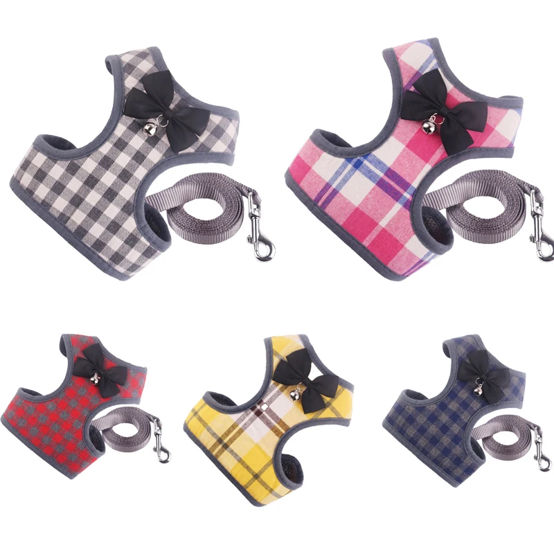 Галстук бабочка для собак ошейник с поводком нейлоновый прочный регулируемый и