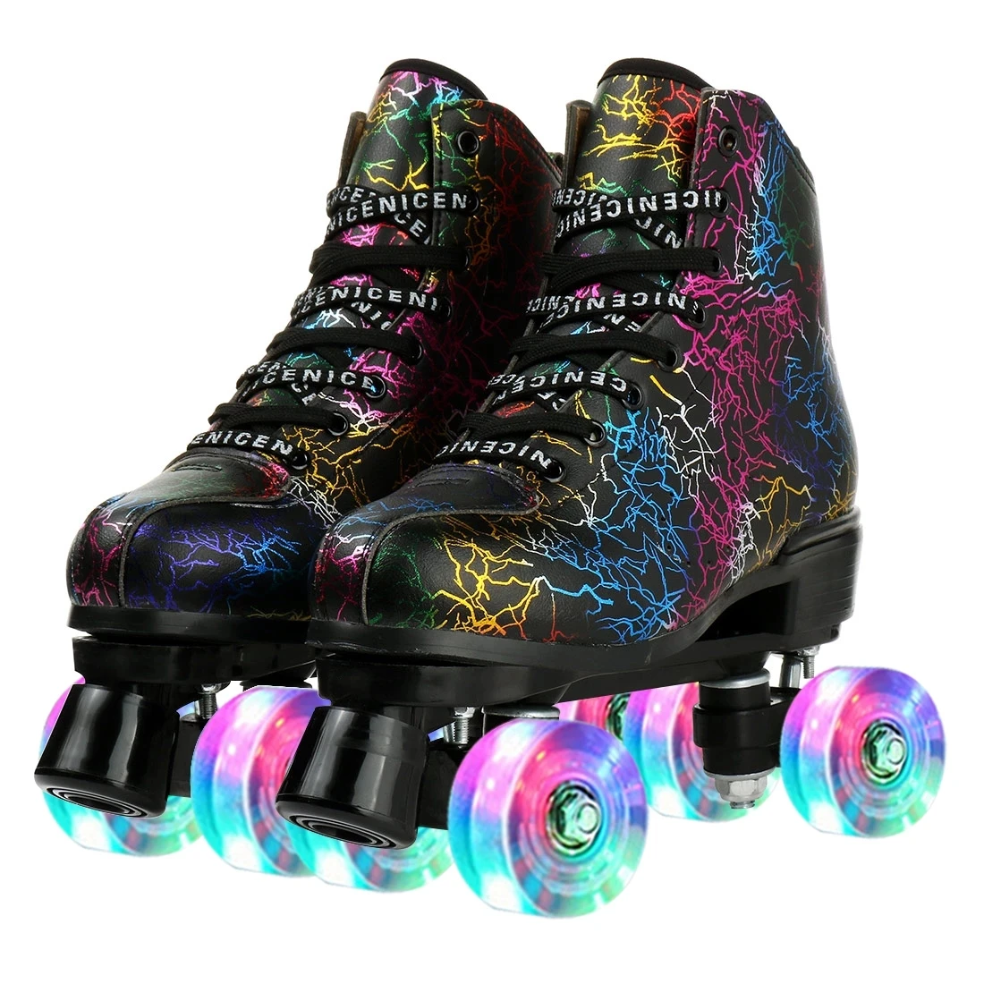 Roller Skates Flashing Child Adult 4 Wheels Double Row Quad Sneakers Women Men Beginner Outdoor Indoor Skating Sport Skate Shoes