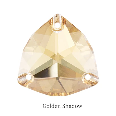 Golden Shadow Прозрачные Trilliant стеклянные стразы Flatback пришивные стразы для рукоделия Рождественская одежда бижутерия для декорирования бисером - Цвет: Golden Shadow