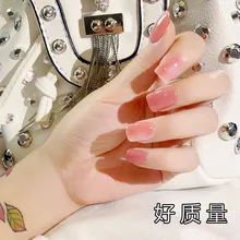 Маникюр конечный продукт поддельные ногти конечный продукт ногтей патч рендеринг квадратная голова короткий маникюр патч фототерапия a L45