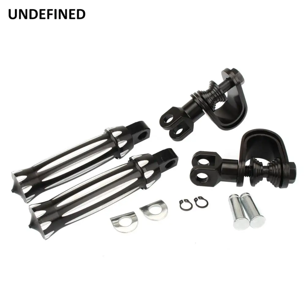 Колышки для мотошоссе с зажимами черные колышки защиты двигателя 25 32 мм Harley Touring