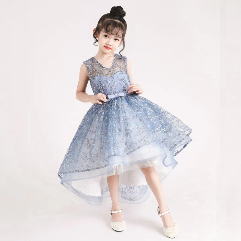 Детское платье принцессы для девочек от 3 до 12 лет; вечерние карнавальные костюмы на Пасху; детское свадебное платье «Ласточкин хвост»; элегантное платье русалки для маленьких девочек