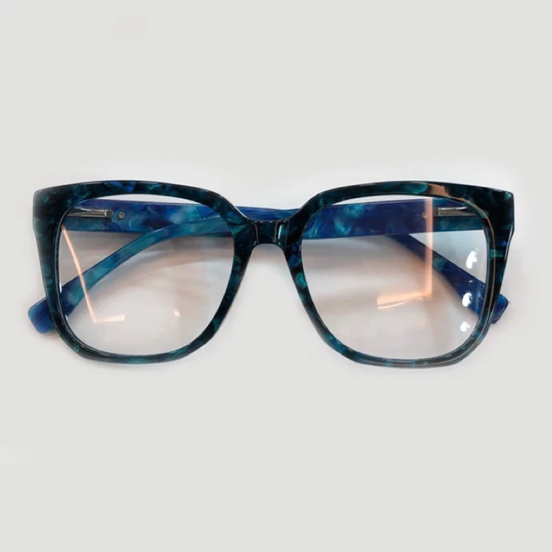 No2 Eyeglasses Ацетатная оправа для очков унисекс, фирменный дизайн, высокое качество, для женщин и мужчин, мужские Оптические очки, оправа с упаковочной коробкой - Цвет оправы: No2 Eyeglasses