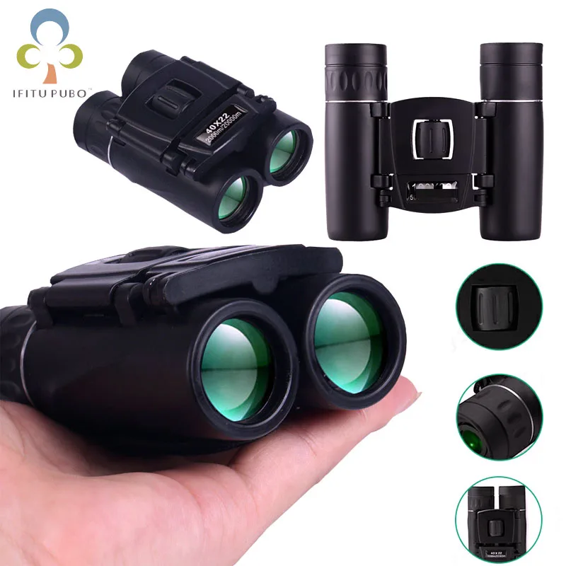 40x22 Hd Alloptical Powerful Binoculars Night Vision Portable Folding
