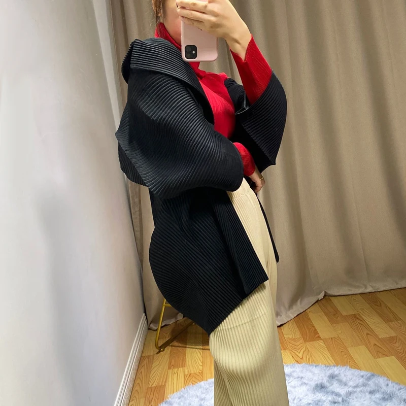 Changpleat Осенние новые женские утепленные пальто Miyak плиссированные модные однотонные свободные большие размеры Верхняя одежда женские куртки пальто C908078