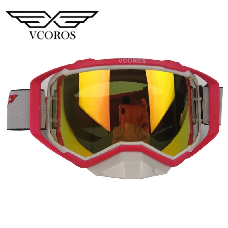 Vcoros, мотоциклетный шлем, очки для мотокросса, шлем, очки, анти-УФ, Gafas, для мужчин и женщин, Oculos, для мотокросса, Casco, для бездорожья