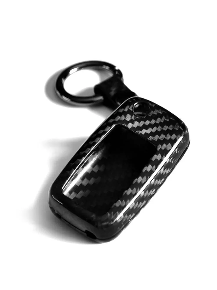 Carbon Car Key Bag Case Key Cover Key for Volkswagen Golf Bora POLO Passat For Skoda Octavia A5 Fabia SEAT Ibiza Leon