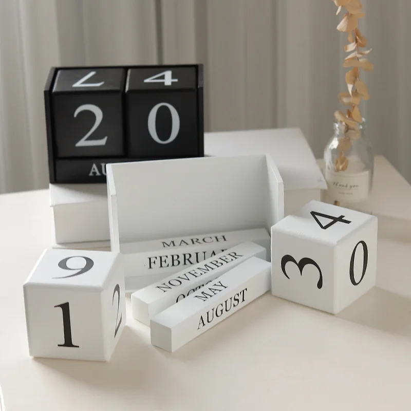 Канцтовары деревянные настольные блоки вечный календарь отображение месяца и