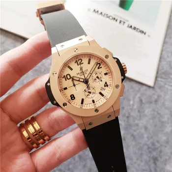 

HUBLOT Luxury Brand quartz Mens Watches Quartz Watch Stainless Steel Strap men's wristwatch classic business dress men's watch
