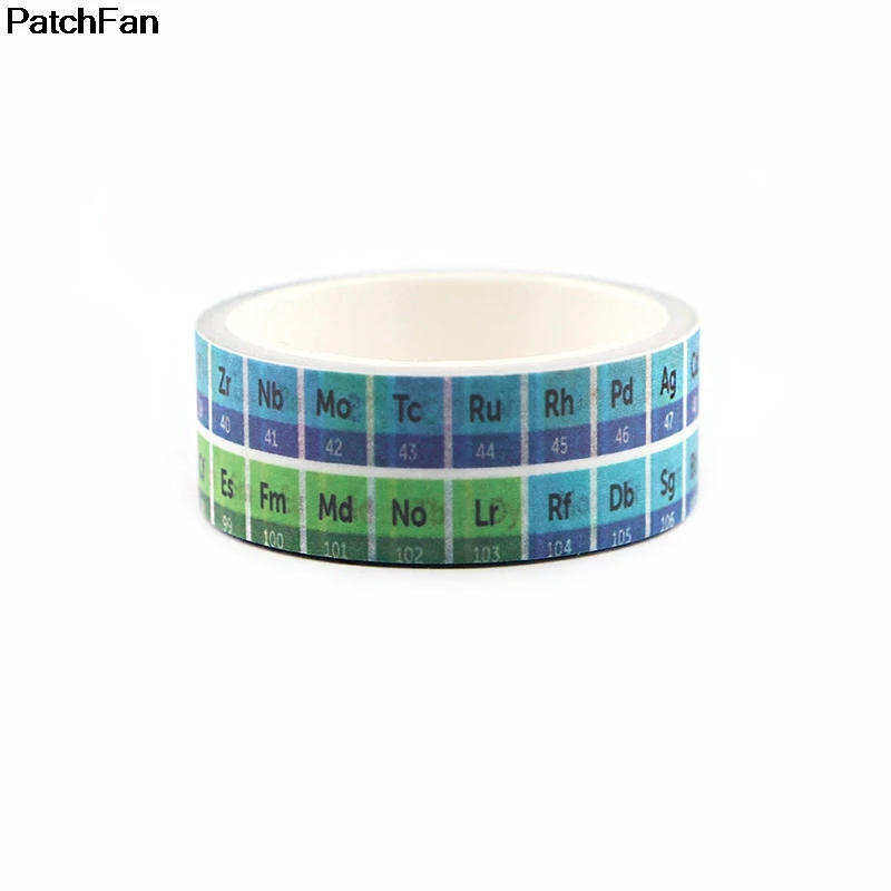 Patchfan, таблица элементов, сделай сам, скрапбукинг, детская клейкая бумага Васи, маскирующая лента, печатный рисунок, наклейка A2446