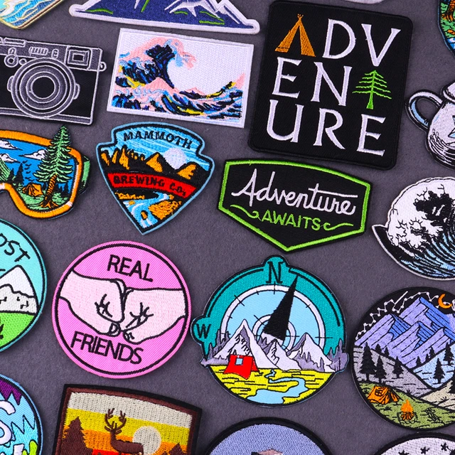 Wilderness Outdoor Embroidery Patches for Clothing Iron on Patches on  Clothes Camping Adventure Patch for Clothes Sticker Badges - AliExpress