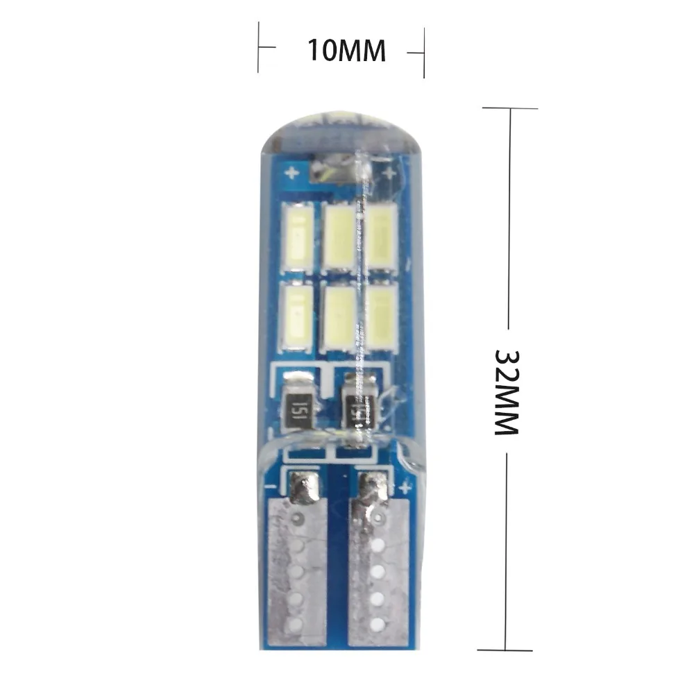Напрямую от производителя T10 водонепроницаемый gui jiao deng 4014 15smd 3W Стробоскопическая Светодиодная лампа широкая лампа подсветки номерного знака