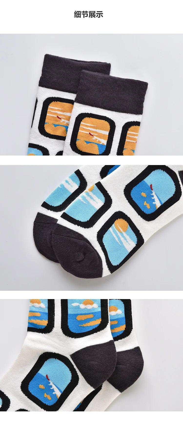 SP& CITY/5 пар носков в Корейском стиле с героями мультфильмов; женские хлопковые носки с забавным пейзажем; высокие носки унисекс с рисунком; цветные носки для скейтборда