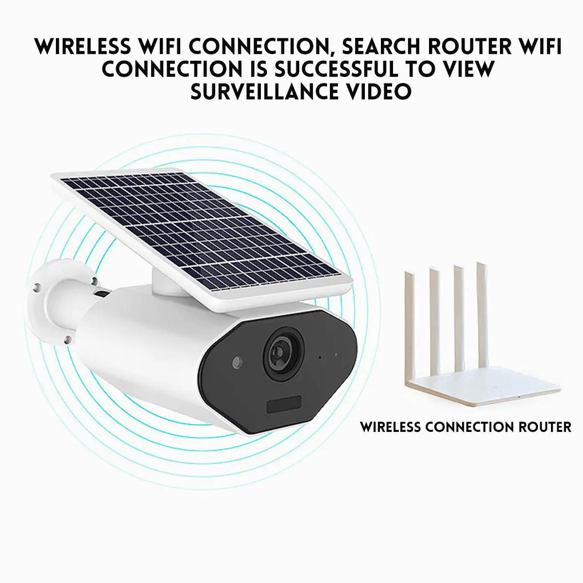 GUUDGO открытый солнечной батареи безопасности IP камера HD 1080P Wifi камера монитор IP65 ночного видения обнаружения движения