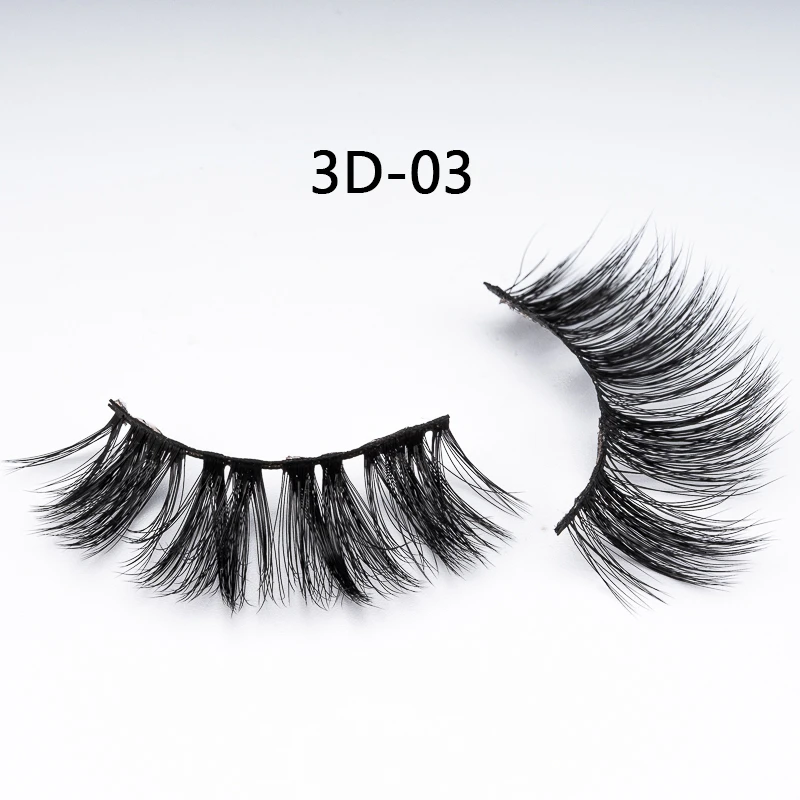 3D03 DORADOSUN 5 пар Полный полосы искусственной норки ресницы салон красоты Мягкие 3D ресницы - Цвет: 3D03