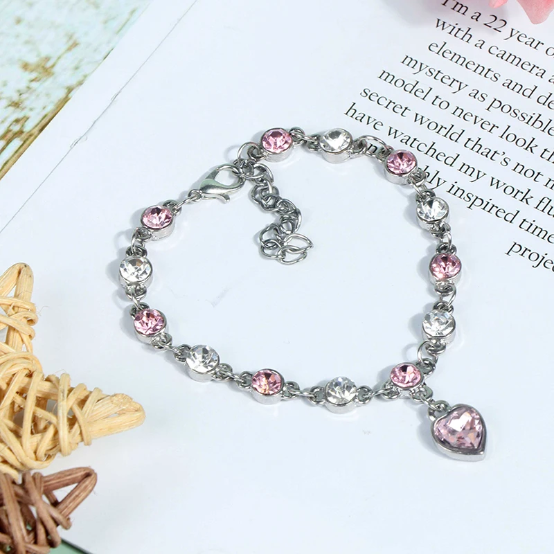 1PC Creative Exquisite Weight Loss Bracelet Crystal Bracelet Magnetic Therapy Burning Fat Improve Blood Circulation 