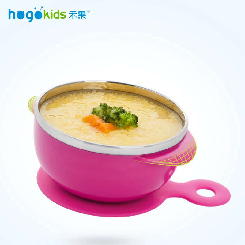 Набор посуды для Hogokids, детская посуда из нержавеющей стали, миска, детская посуда для кормления, Детская миска, столовая посуда, 4 набора
