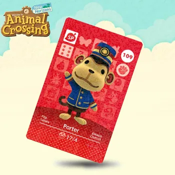 

109 Porter Animal Crossing Card Amiibo Cards Work for Switch NS 3DS Games