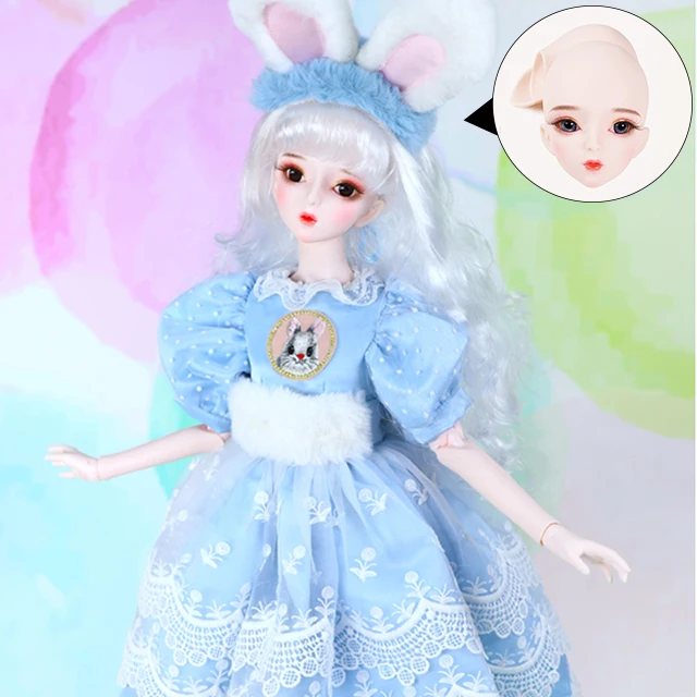 DBS 1/3 bjd кукла 62 см шарнир тела обувь и платье для куклы головной убор мечта фея SD - Цвет: open head