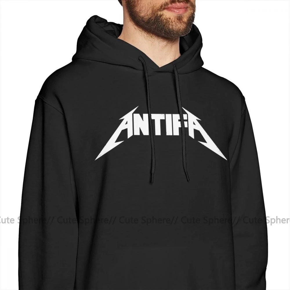 Толстовка Antifa, толстовки Antifa, больше размера, длинный пуловер, толстовка с капюшоном, синяя, хлопковая, крутая, зимняя, для улицы, мужские толстовки