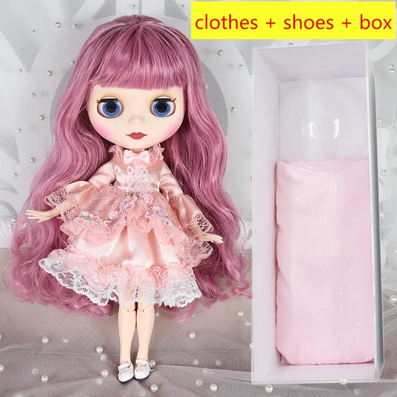 Blyth кукла 1/6 BJD 30 см 7 суставов/19 суставов, белая кожа тела, одежда+ обувь+ коробка набор, куклы игрушки для детей девочек подарочная коробка