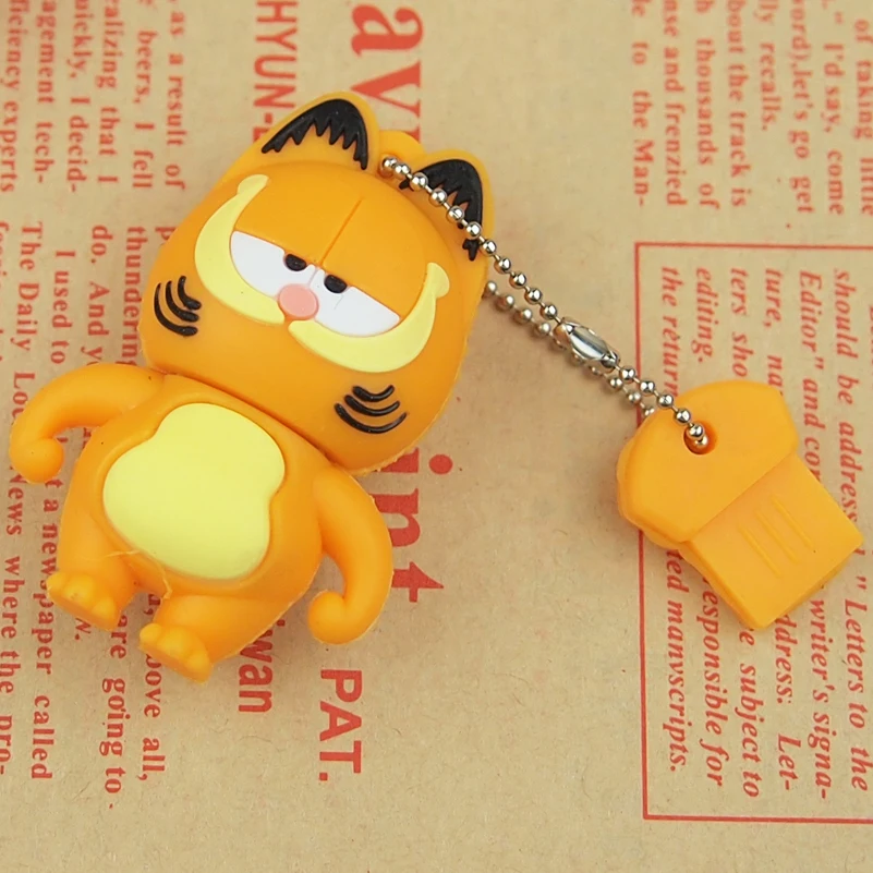 Классический флеш накопитель Garfield USB 2 0 практичный usb диск 64 ГБ 32 Usb флешка 128 Мб