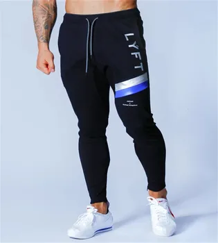 

JAPAN & United Kingdom Zipper Pocket Sport Running Men Joggers Bodybuilding Trackpants Sweatpants Gym Training Jogging Pants
