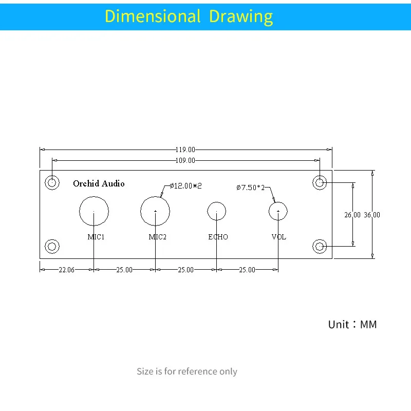 UNISIAN PT2399 караоке панель усилителя оптической линии потенциометр фиксированная