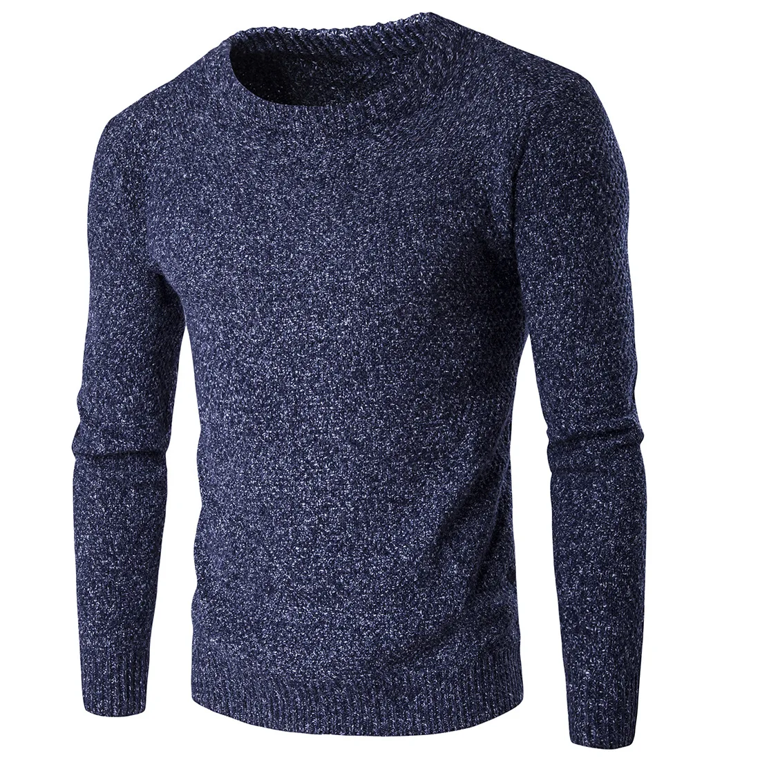 

2019 Spring And Autumn Europe And America MEN'S Sweater Thick Thread Thick Warm Sweater Spring And Autumn Cotton Knitwear Sweate