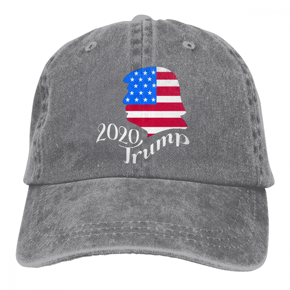 Trump американский флаг Casquette натуральный унисекс Мужские Женские джинсовые бейсболка с ремешком кепки Регулируемый Гольф папа шляпа