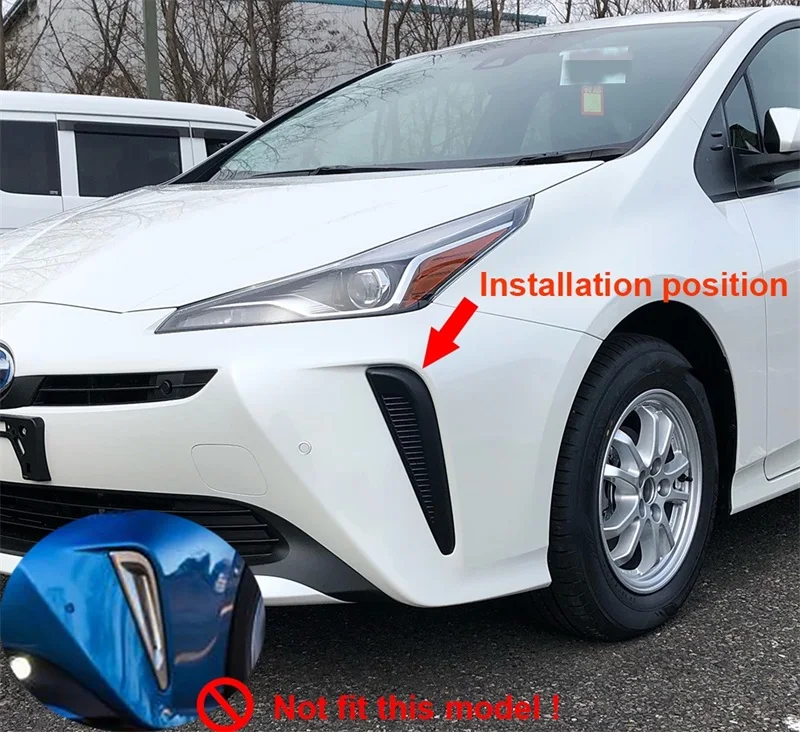 Для Toyota Prius наружный передний противотуманный светильник, противотуманный светильник для век, украшение для бровей, накладка, аксессуары для интерьера
