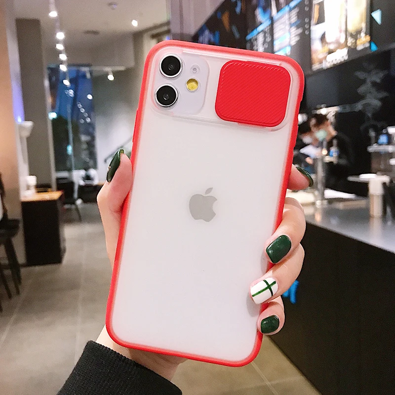 Слайд для объектива камеры Чехол мобильного телефона iPhone 12 11 Pro XR XS Max матовая