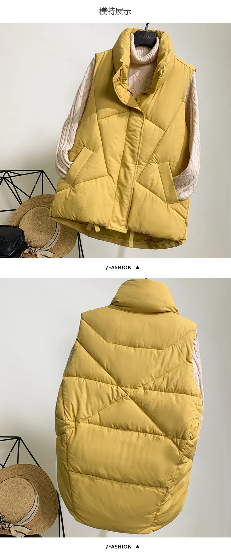 New Autumn Winter Vest Women Fashion jacket coat Fashion coats Down cotton Soft Vintage outwear Clothing