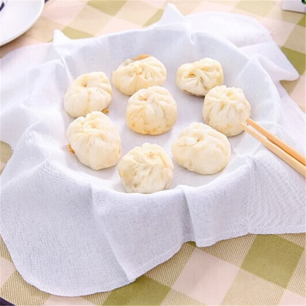 1 шт. бытовой хлопковый антипригарный паровой коврик, круглая ткань на пару, булочки, фильтр, ткань, кухонные принадлежности, аксессуары для дома, инструмент