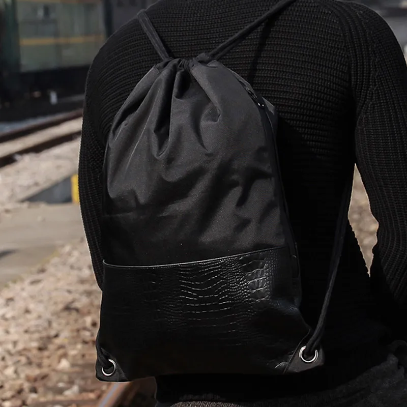 

Drawstring Drawstring Men's Backpack Trend Fitness Sports Bag Backpack Bags Men's Storage Bag Customized LoGo
