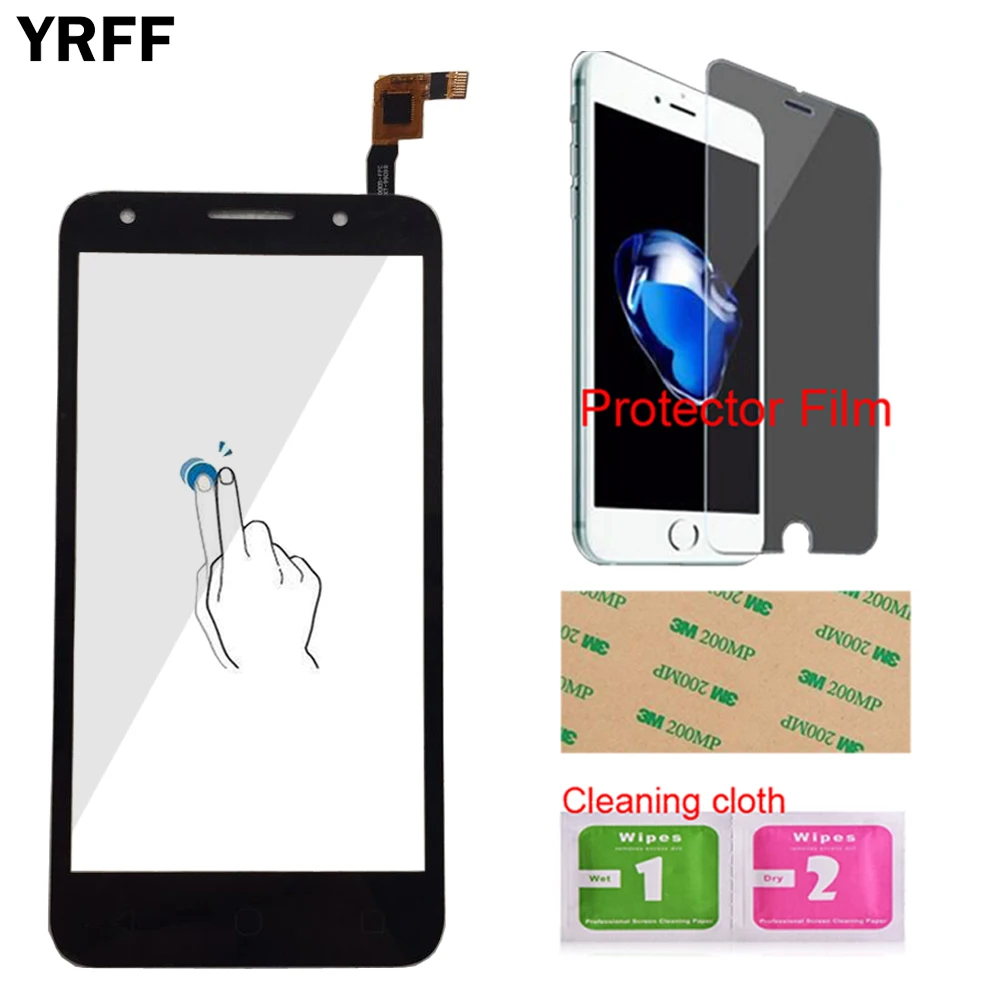 Black No Tools Сенсорная панель для Alcatel One touch Pop 2 7044 7044Y 7044A 7044X7044 K OT-7044 OT7044 сенсорный экран дигитайзер сенсор - Цвет: Black No Tools