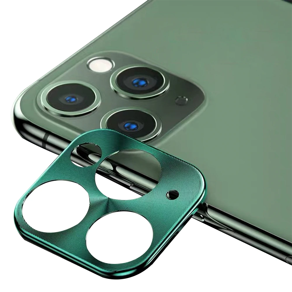 Зеленый Для iPhone 11Pro Max полное покрытие металлическая защитная пленка для объектива камеры тонкая пленка новейшая защитная пленка для экрана телефона тонкая - Цвет: Зеленый