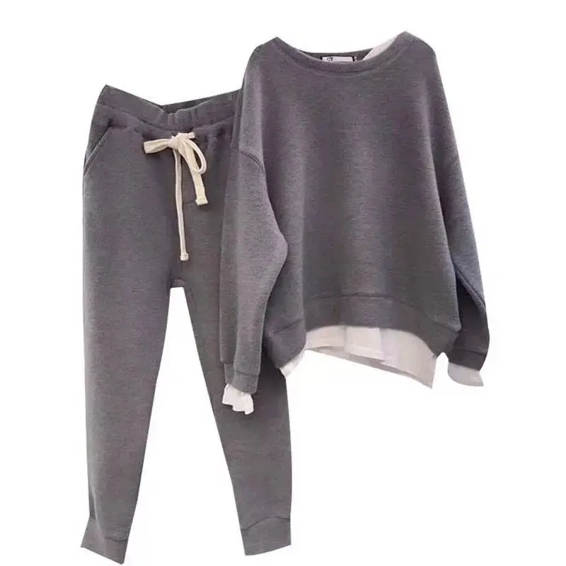 2 Piece Set Women Sweat Suits Female Streetwear Sporting Suit Winter Jogging Suits for Women