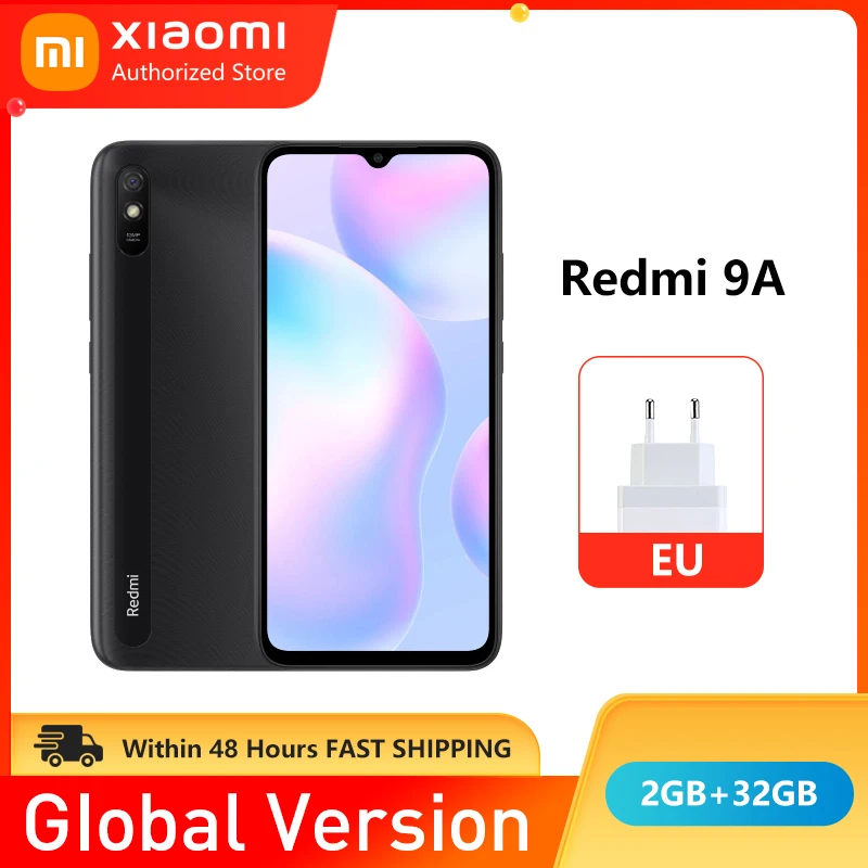Xiaomi-Smartphone Redmi 9A versión Global, teléfono móvil con 2GB de RAM y 32GB de ROM, Helio MTK G25, ocho núcleos, Redmi9a 32