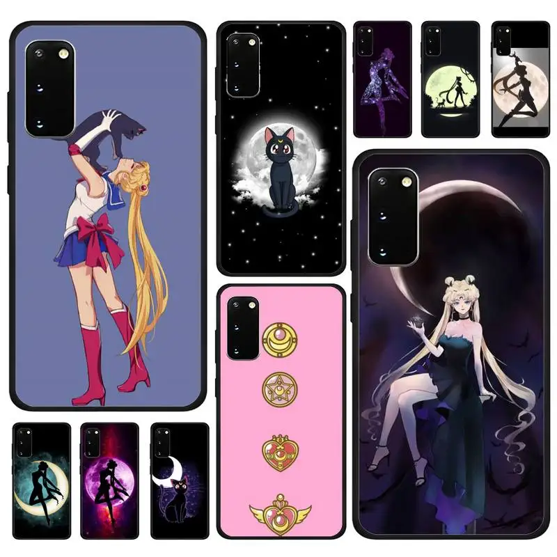Милый блестящий чехол для телефона с аниме-рисунком Сейлор Мун Huawei P9 P10 P20 P30 P40 Lite