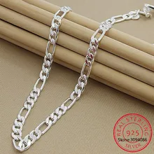 Chain Necklace 925-Sterling-Silver Senior Luxury Jewelry-Statement Woman Sideways Colar-De-Prata