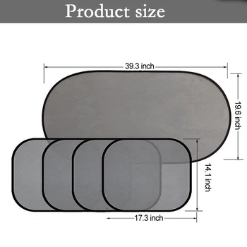 

Hot Car Side Window Screen Sunshade 3D Photocatalyst Mesh Cloth Photocatalyst Mesh Sun Visor Curtain for Car Styling