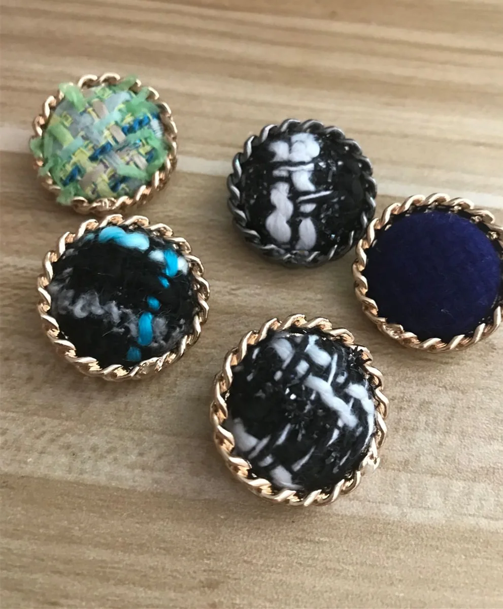 Высококачественные цветные тканевые пуговицы для пальто тканевая юбка рубашка