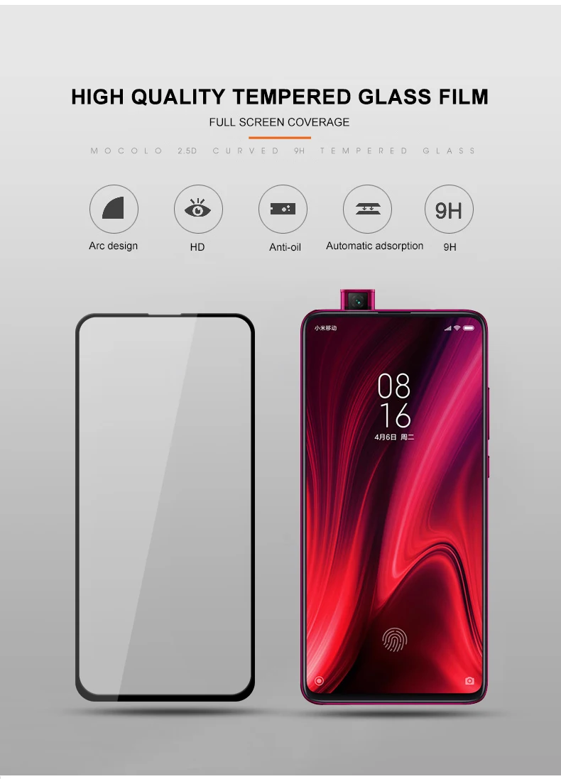 Для Xiao mi Red mi K20 Защитная пленка для экрана Mocolo mi 9T полная клееная стеклянная пленка для Red mi K20 Pro Закаленное стекло Защитная пленка для экрана