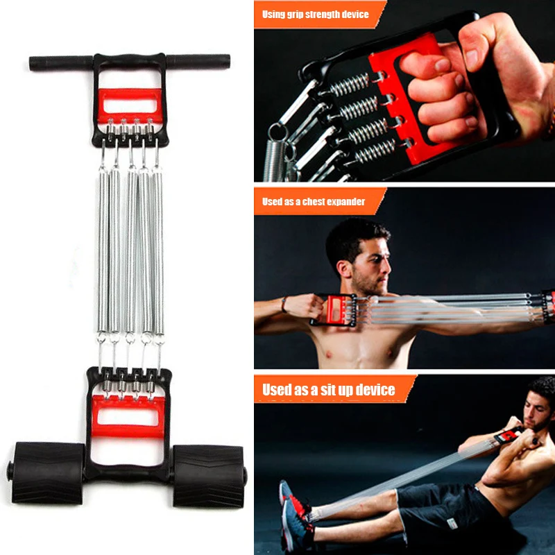 

Multifunctional Spring Chest Expander Fitness Tension Puller Muscle Building Workout Equipment MU8669