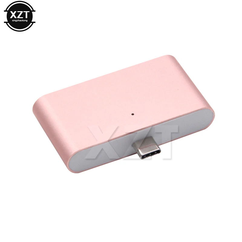 Rose gold 3,1 Type-C U диск MacBook кард-ридер OTG Устройство для чтения карт SD TF для телефона компьютера передачи даты - Цвет: Rose gold