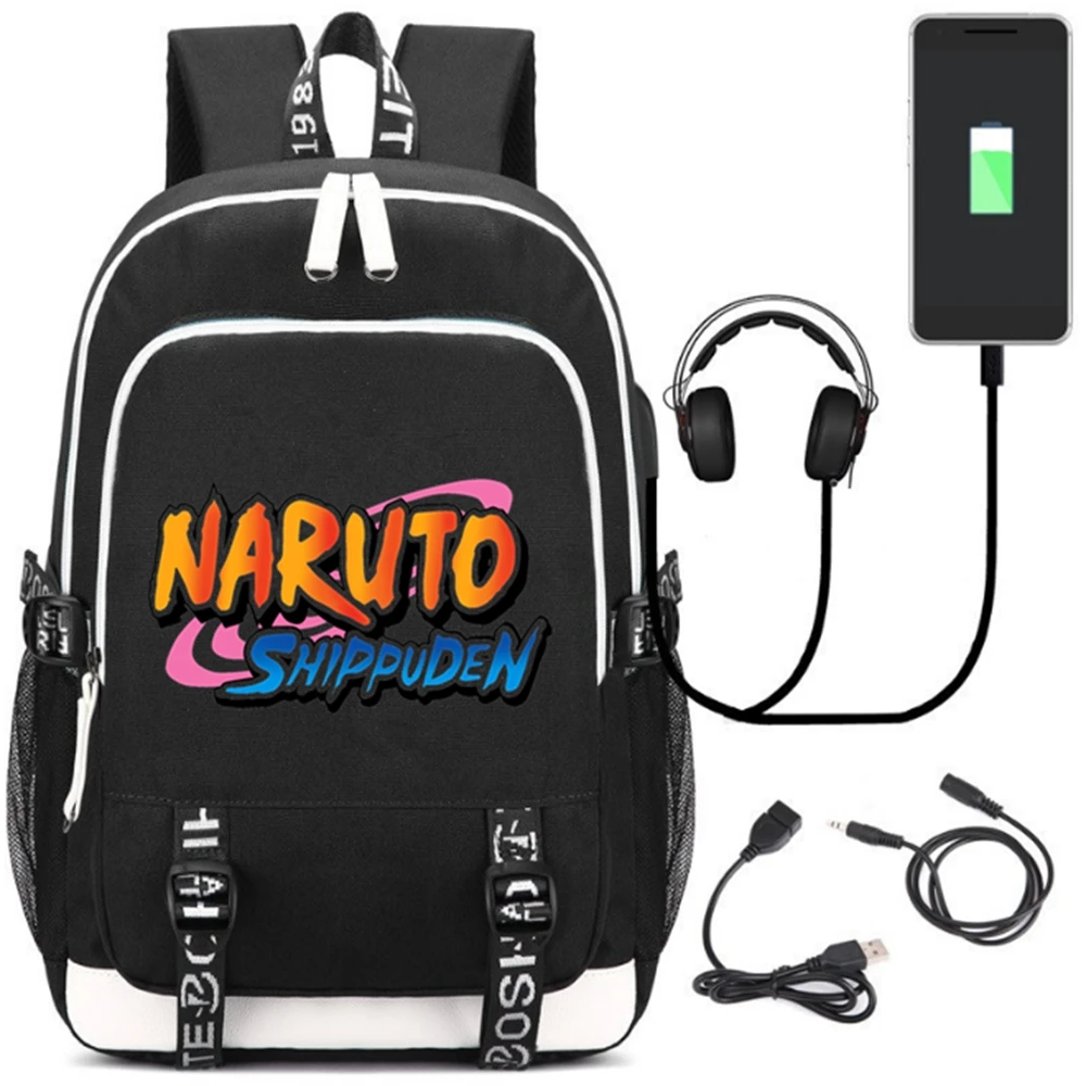 Style 11 Наруто рюкзак Uzumaki Наруто Модный usb ноутбук школьная сумка для девочек мальчиков подростков детская классная сумка для книг - Цвет: Style 11