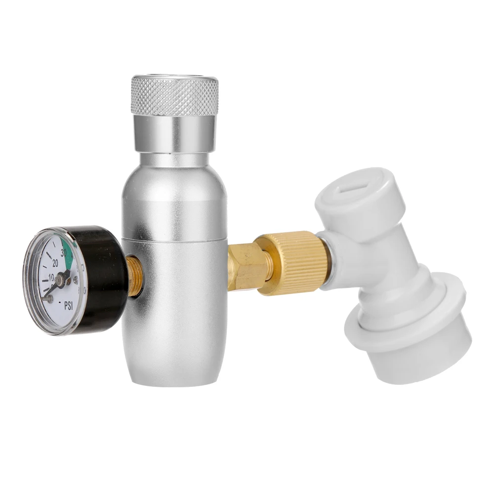 

Homebrew Kegging Pressure Reducing Valve Ball Lock Mini Regulated CO2 Charger Home Brewing Beer Drink Tool Accessories 60 PSI